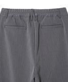 Leaf double pin tuck string wide slacks