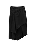 Luen Unbalanced Wrap Long Skirt