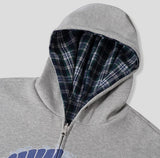 Chilling Check Reversible Hooded Zip-Up