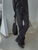 Deca two-line flare denim pants