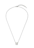 Iceblock Silver Necklace