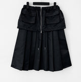 Ni'an Two-Way Pleats Midi Skirt