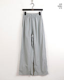 Bow Baslock Wide Long Nylon Pants
