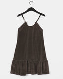 Kum Velvet Ribbon Frill Mini One Piece