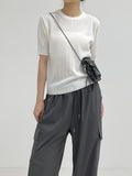 Nylon Pocket String Mini Crossbody Bag