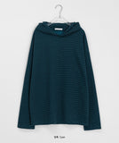 [unisex] Coniten Stripe Over Hood Long Sleeve Tee
