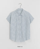 Ilan Summer Check Roll-up Short Sleeve Shirt