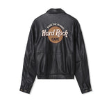 One de lock patch embroidery leather jumper