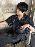 Line Brush Wide Denim