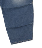 Puffer balloon half-banding denim pants