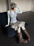 DEAR FRILL MIDI SKIRT