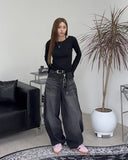 Derick Balloon Denim Pants