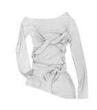 Drape Strap Multi-Layered Tee