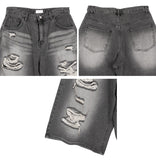 Nez Damage Bermuda Denim Pants