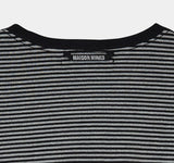 POCKET STRIPE LONG SLEEVE T SHIRT