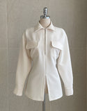 Casey Half-Open Collar Blouse