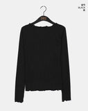 Pute Dot Soft Wave Layered Long Sleeve T-Shirt