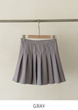 Log Pleated Bandng Skirt