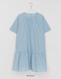 Lutet Layered Shirring Dot Mini One Piece