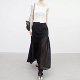 Ariane Unbalanced Lace Skirt