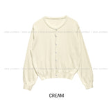 [U-BASIC] Dear Basic Crop Cardigan