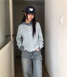 Terran Raglan Button Round Knit