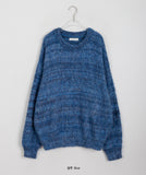 [unisex] Fallop hairy mix color over knit