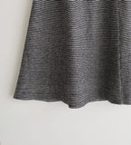 Gelmade Hound Check Brushed Span Flare Skirt