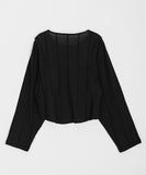 Paali Punching Button Crop Blouse