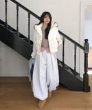 Pebble Heavy Pintuck Balloon Sweatpants