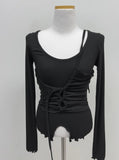 Ravy Shirring Halter Neck T-Shirt
