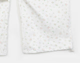 Letin flower pin tuck two-way wide pants