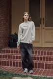 Love You Chain Embroidery Sweatshirt