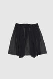 Sheer overlay wrap skirt