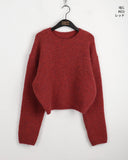 [Wool 10] Ponyo Multi Mix Round Long Sleeve Knit