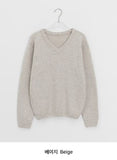 Keuyu wool V-neck knit