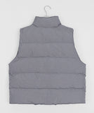 [BAONHUAS] Denine Check Padding Vest