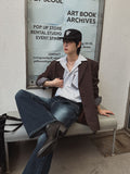 Eunice Ribbed Cat Bootcut Denim Pants