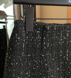 Twinty Sequins Tweed Mini Skirt