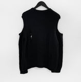 Mullet shoulderless knit