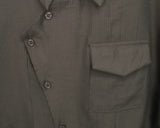 Cuhi Diagonal Button One-Pocket Collar Shirt