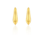 Champagne Moon Silver Gout Glint Earrings M