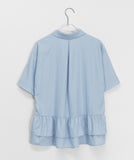 Mamg Tiered Short Sleeve Blouse