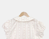 Rohu Frill Short Sleeve Blouse