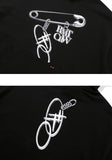 SILVER CLIP PENDANT LOGO HOODIE