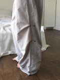 Adim Rivet Pintuck Nylon Wide Pants