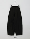 Bamyu Pin Tuck Banding Nylon Cut Wide Balloon Pants