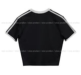 88 line crop short sleeve