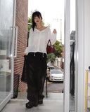 Eton One Pintuck Washed Wide Denim Pants