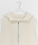 [unisex] Kuomi Over String Hood Knit Vest